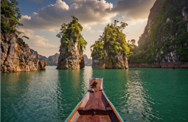 Tailandia: Lago de aguas turquesa y montañas kársticas | RBN Viajes y Destinos